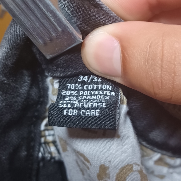 (2 Pairs)(Same Sz) Black & Gray/Blue Jeans (Waist 34) - Picture 12 of 12